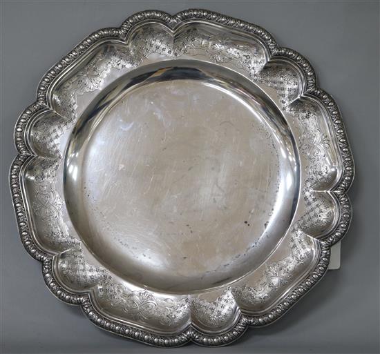 A 20th century French Tiffany & Co 950 standard silver dish, 45.5 oz.